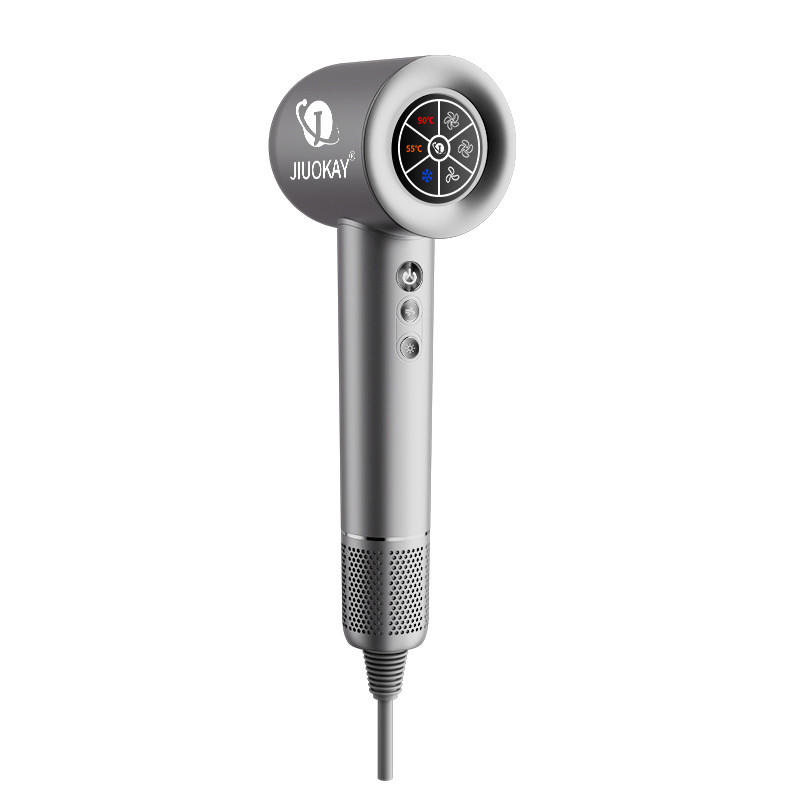 Grijz/Zwart/Oranje 110000 rpm High Speed BLDC Fast Drying Hair Dryer voor beschadigd haar