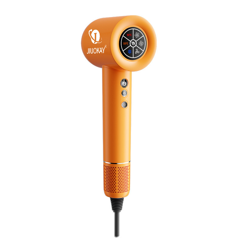 Grijz/Zwart/Oranje 110000 rpm High Speed BLDC Fast Drying Hair Dryer voor beschadigd haar