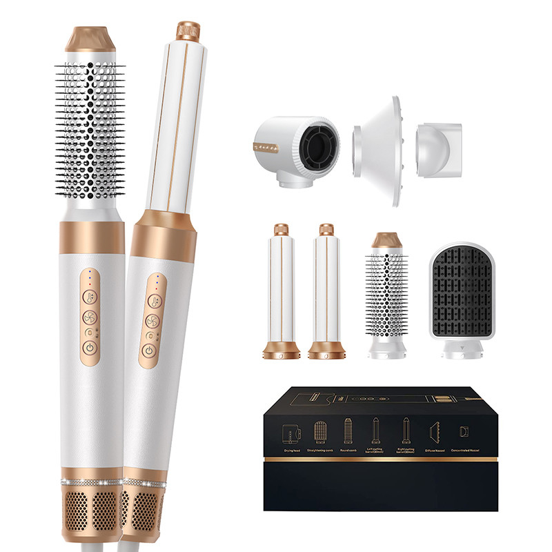 7 in 1 Laag geluid Haardroger Negatieve Ion Multi Functie Kapper Reparatie Haarborsel