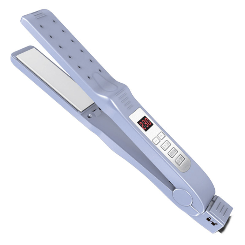 2 in 1 Reisgrootte Haarscherm en Curling Iron met veilig slot en verstelbare temperatuur