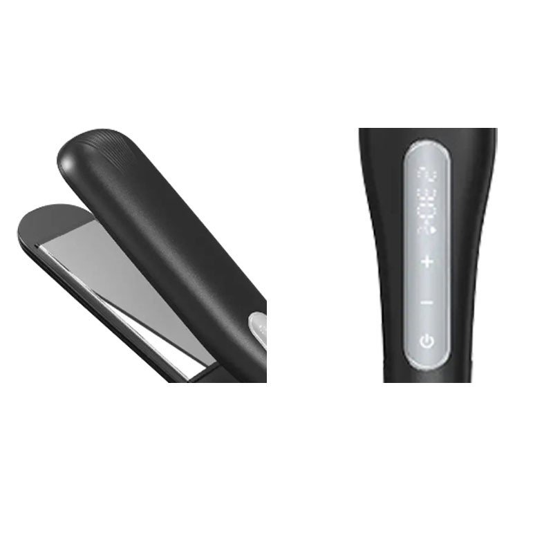 Zwarte salon 2 in 1 draagbare haardraaier met slim aanraakscherm LCD-scherm