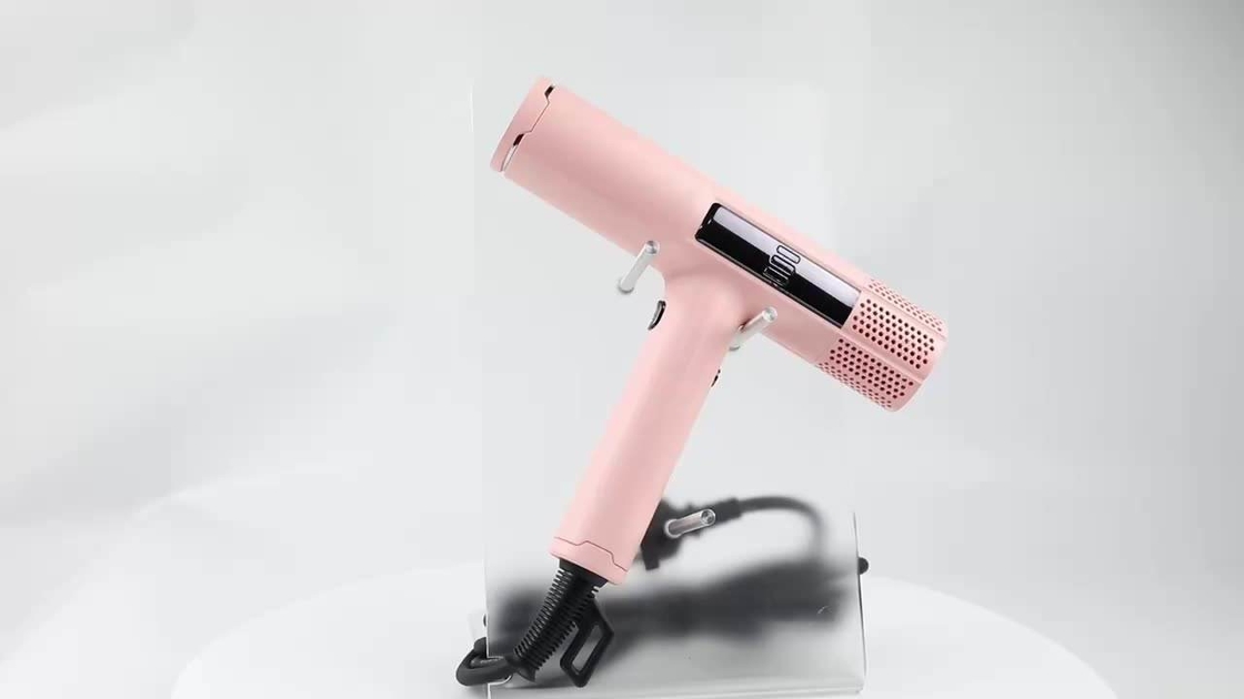 Draagbare Blow Hair Dryer Grijze Sterke wind Warme lucht Haarbescherming styling tool