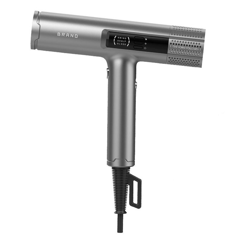 Draagbare Blow Hair Dryer Grijze Sterke wind Warme lucht Haarbescherming styling tool