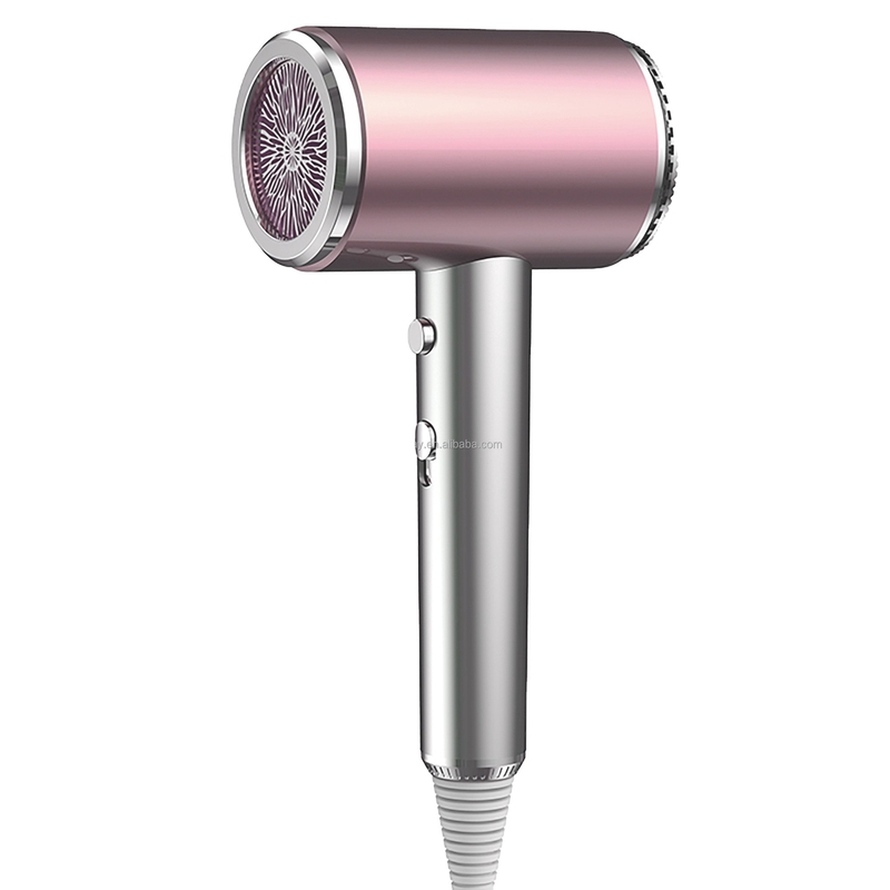 1500W paarse compacte haardroger met 2 snelheden en 3 temperatuurinstellingen voor reizen