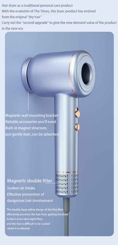 Haardroger Cool Shot Button High Speed Voor thuisreizen of cadeautjes