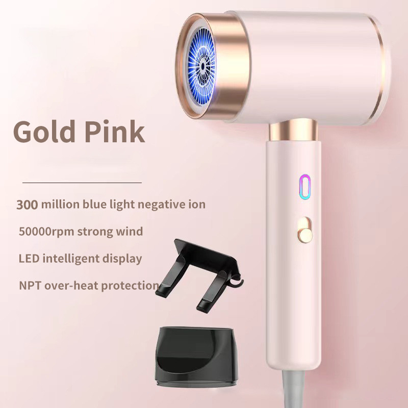 2000W High Speed Blue Light Led Display Switch Aan de zijkant Snel drogen Haardroger