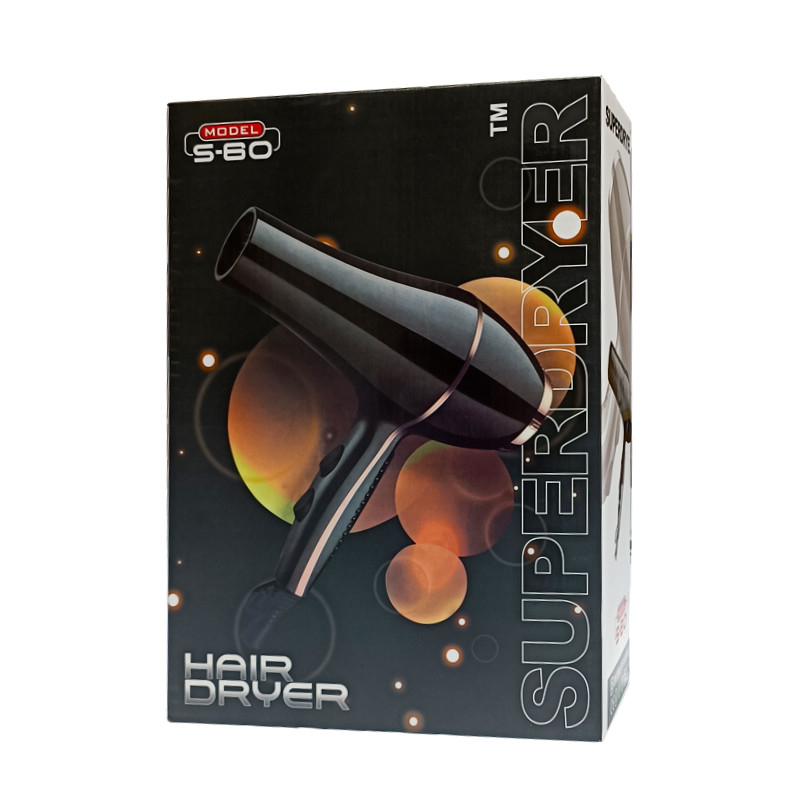 Traditionele professionele salons Snel drogen Lang leven 6 versnellingen Blauw licht haarstyling Haardroger