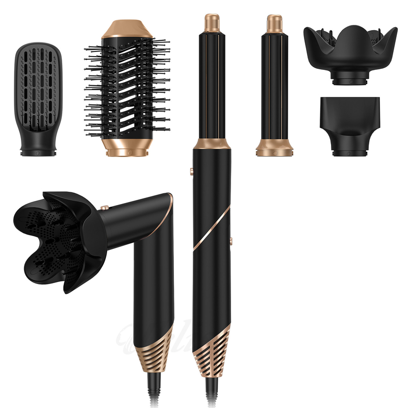 6 in 1 Multi Function Styler vouwbaar Draagbaar Air Wrap Curling Nieuw ontwerp Reis Hot Air Brush Comb