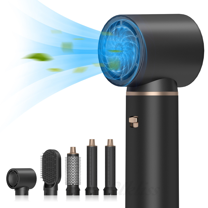 5 in 1 Zwarte cadeaubon Haardroger One Step Professionele Negatieve Ion Multi Function Styler