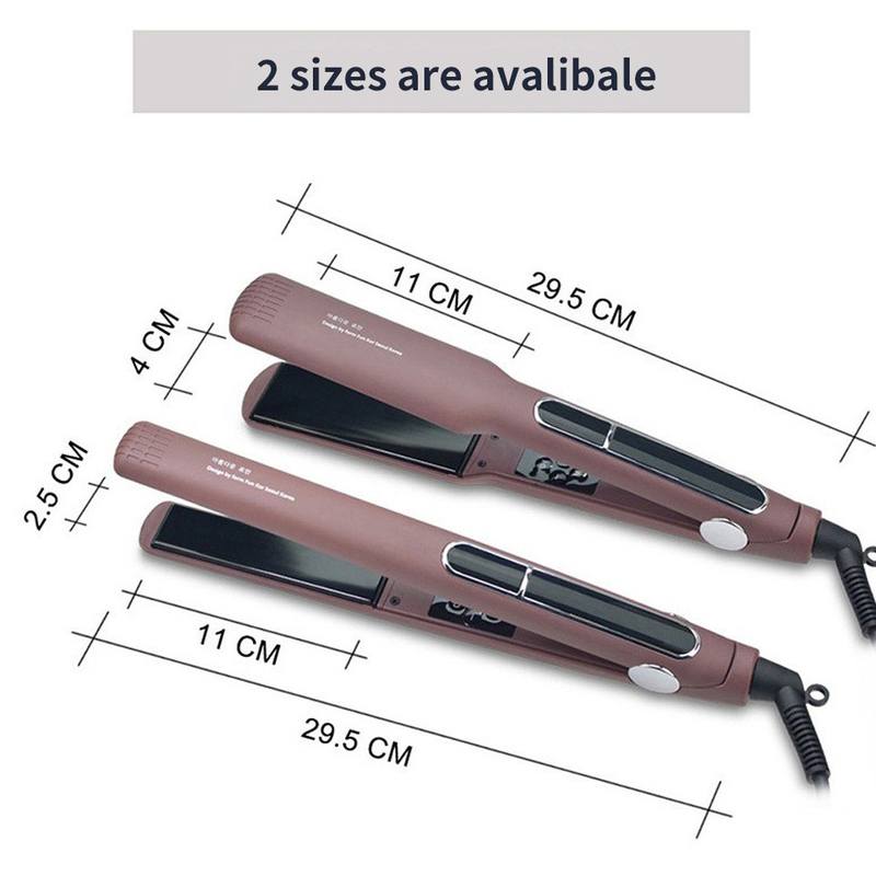 45W/60W MCH Fast Heating Technology 2 in 1 Haardraaier LCD Display Flat Iron