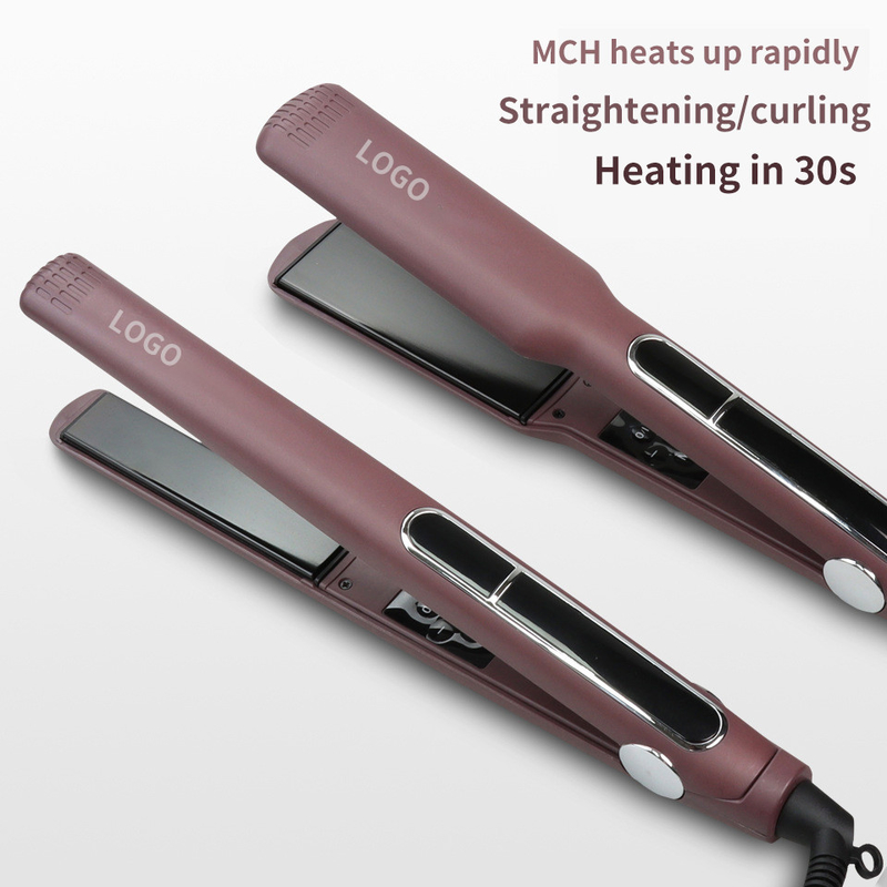 45W/60W MCH Fast Heating Technology 2 in 1 Haardraaier LCD Display Flat Iron