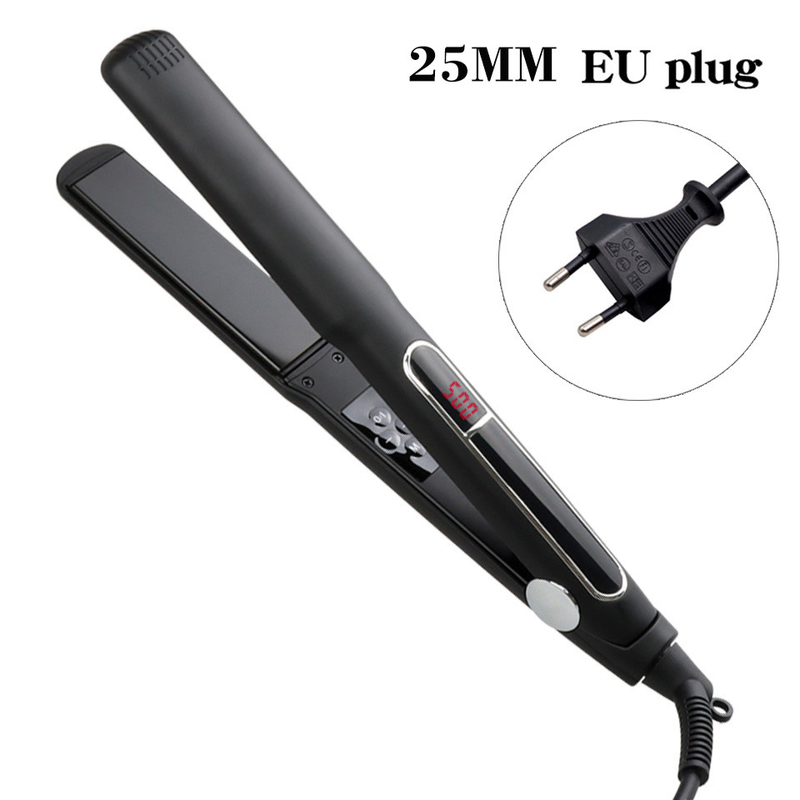 65W MCH 2 in 1 haarglijder LCD-scherm Flat Iron Multi Function Hair Curler met 3 maatpaneel