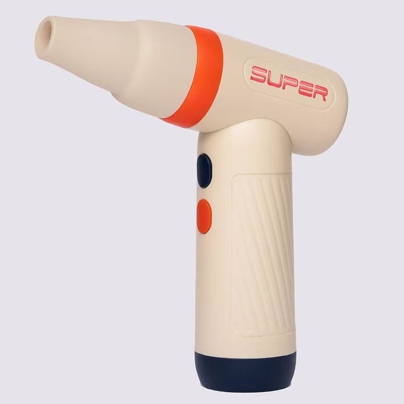 40W krachtige draagbare jet droge blower ventilator voor auto oranje khaki / blauwe khaki