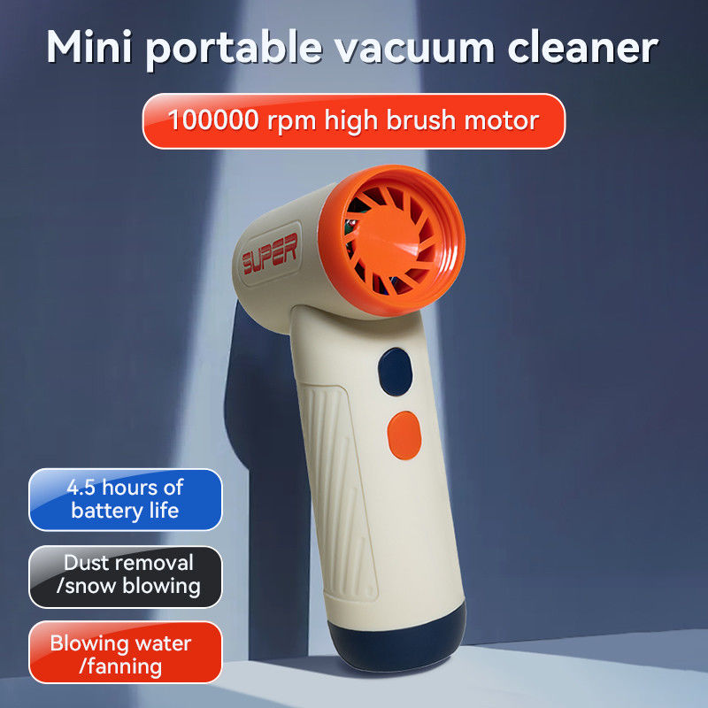 40W krachtige draagbare jet droge blower ventilator voor auto oranje khaki / blauwe khaki