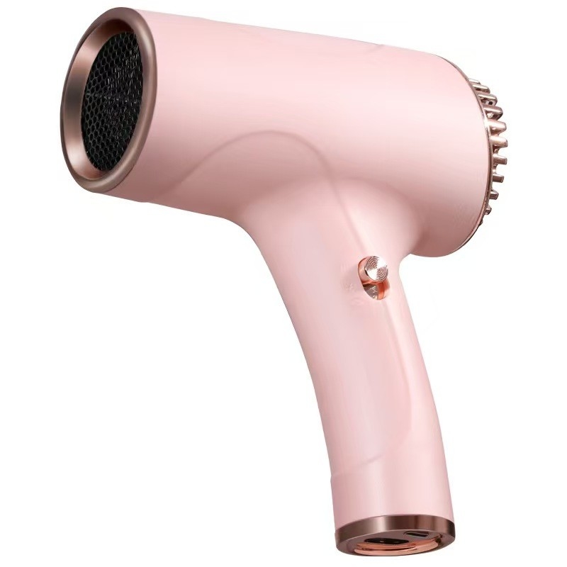 Professionele USB draadloze mini haardroger Draagbare oplaadbare lage geluid buitendroger voor kunst examen