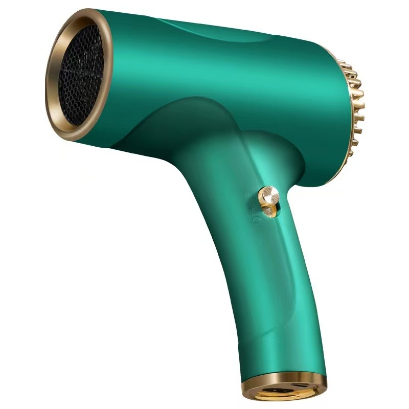 Professionele USB draadloze mini haardroger Draagbare oplaadbare lage geluid buitendroger voor kunst examen