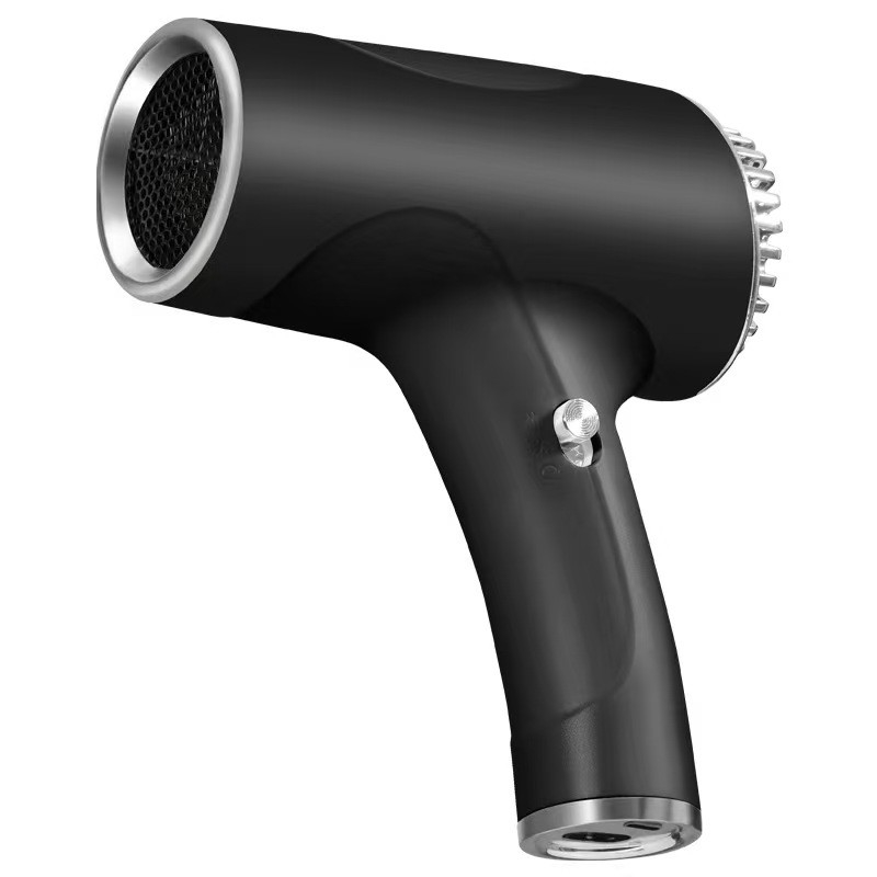 Professionele USB draadloze mini haardroger Draagbare oplaadbare lage geluid buitendroger voor kunst examen