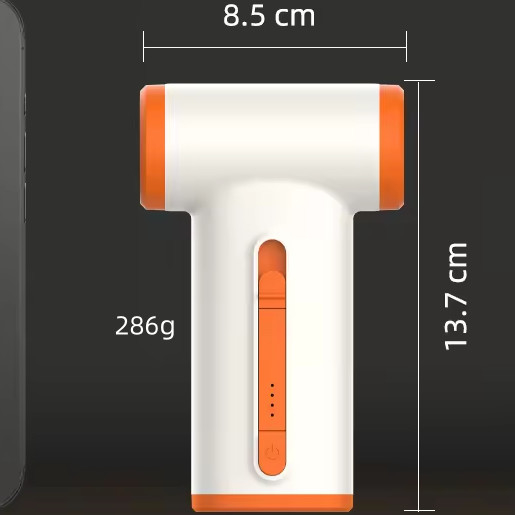 High Speed draadloze haardroger 3 snelheidsniveaus Draagbare oplaadbare type C Fast Charging