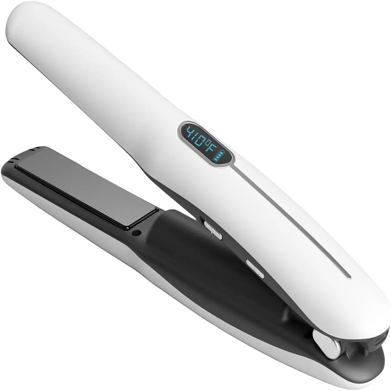Oplaadbare 2 in 1 draadloze haarglijder draadloze haarglijder curling met 4800mAh batterij en multi temperatuur