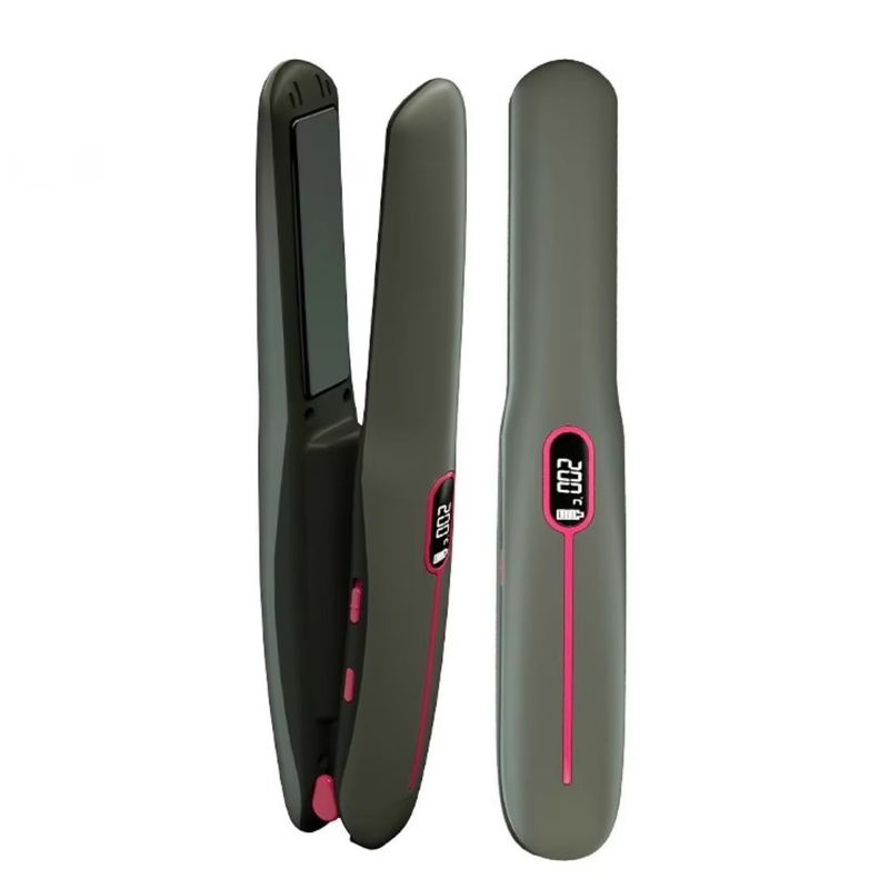 Oplaadbare 2 in 1 draadloze haarglijder draadloze haarglijder curling met 4800mAh batterij en multi temperatuur