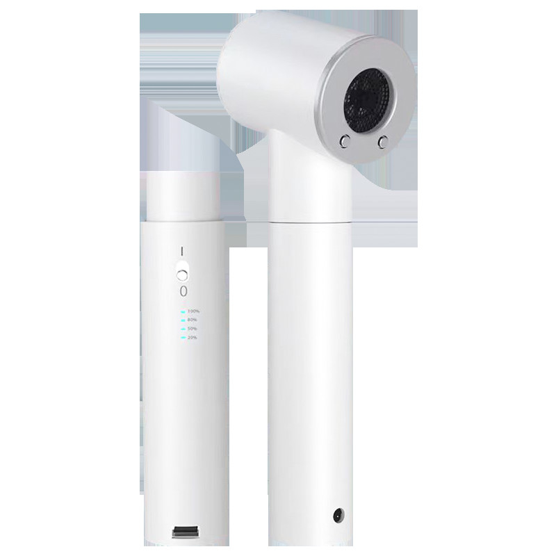 Draadloos buitenoplaadbaar TYPE-C snel opladen Haardroger Gewelddadige ventilator voor dik haar