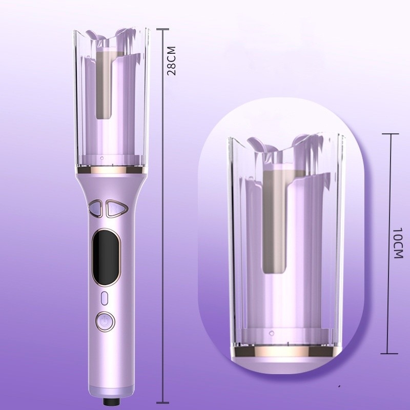 50W automatische haarkruller PTC Fast Heating Tourmaline Ceramics Wand met anti-verbrandingsbescherming Timer Reminder