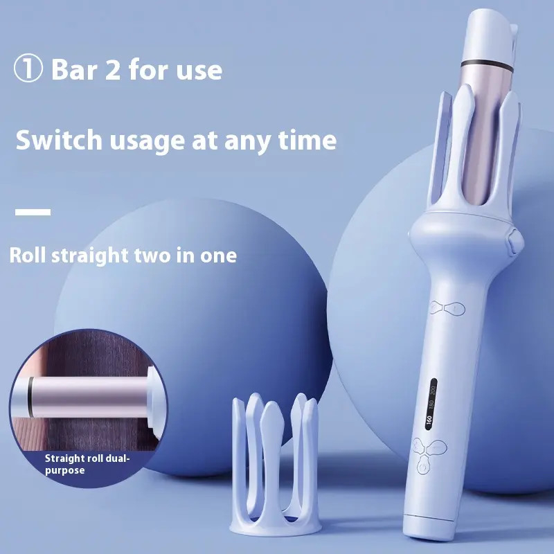 2 in 1 automatisch krullend ijzer 35 W snelle verwarming met piepgeluid voor krullend en recht haar