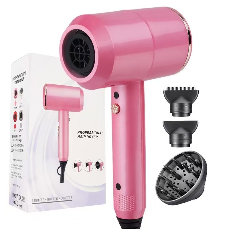 1500w professionele negatieve-ioon haardroger Sterk AC motor haarverzorging Huishouden met 3 luchtspuiten voor krullend haar