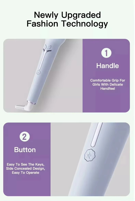 Haarkruller en -straightener met snelle opwarming