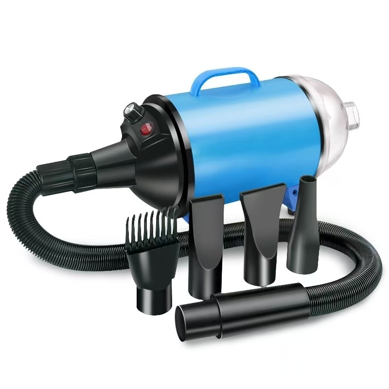 2 in 1 Huisdier Haardroger Vacuüm 2100W Huisdier Grooming Equipment met Stepless Wind Speed Level