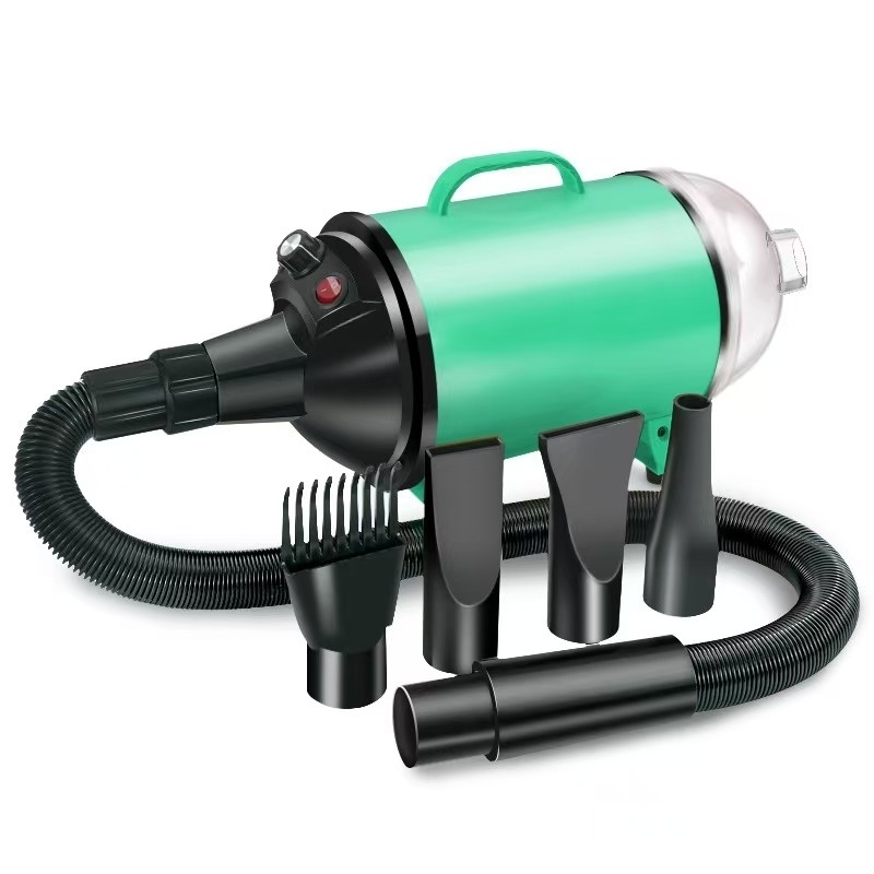 2 in 1 Huisdier Haardroger Vacuüm 2100W Huisdier Grooming Equipment met Stepless Wind Speed Level