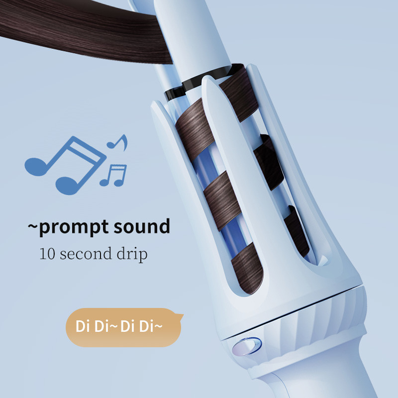 3-in-1 automatisch krulstrijker met piepwaarschuwing, haarstyling tool voor moeiteloze krullen en golven