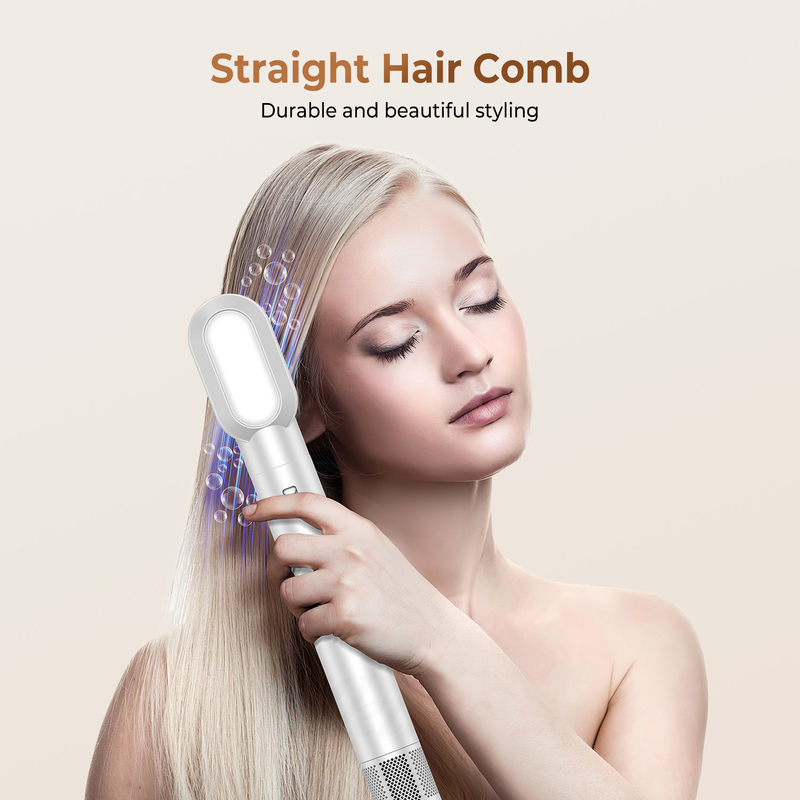 Snel drogen 8 in 1 professionele haardroger met warme lucht borstel met auto-wrap curler en 2M Power Cord 1500W Multi-Styler
