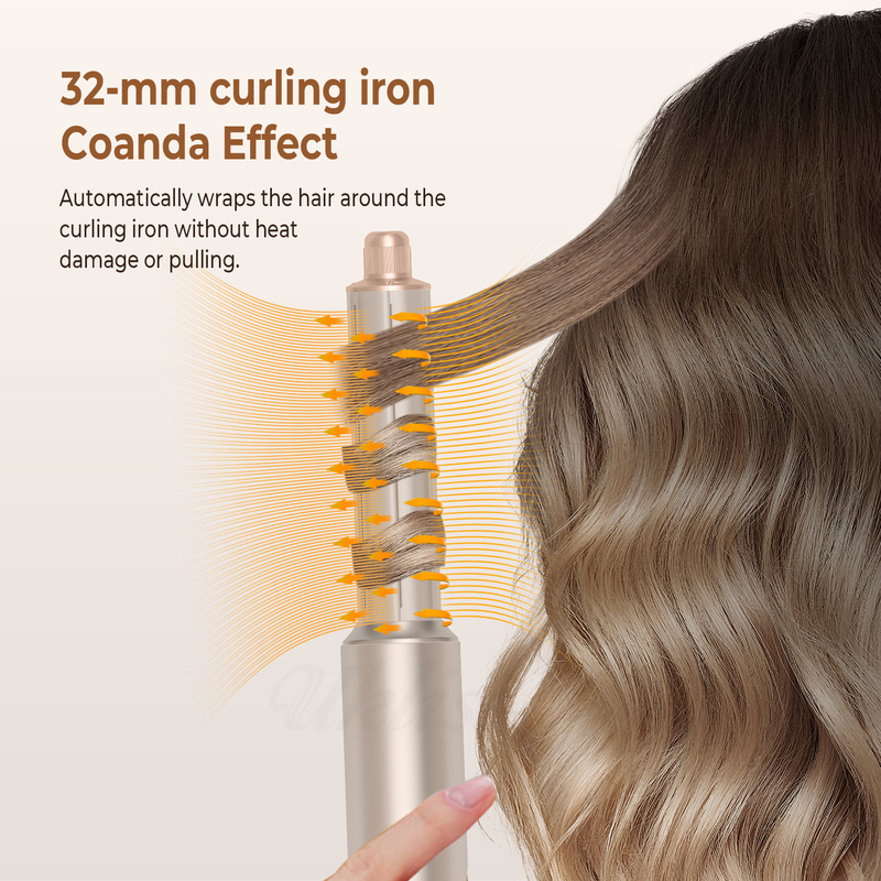 Koud 4 versnelling 8 in 1 haarstyler 110 000 RPM snelheid negatieve ionische haardroger Automatisch krullen ijzer Volumizer rechtmaker