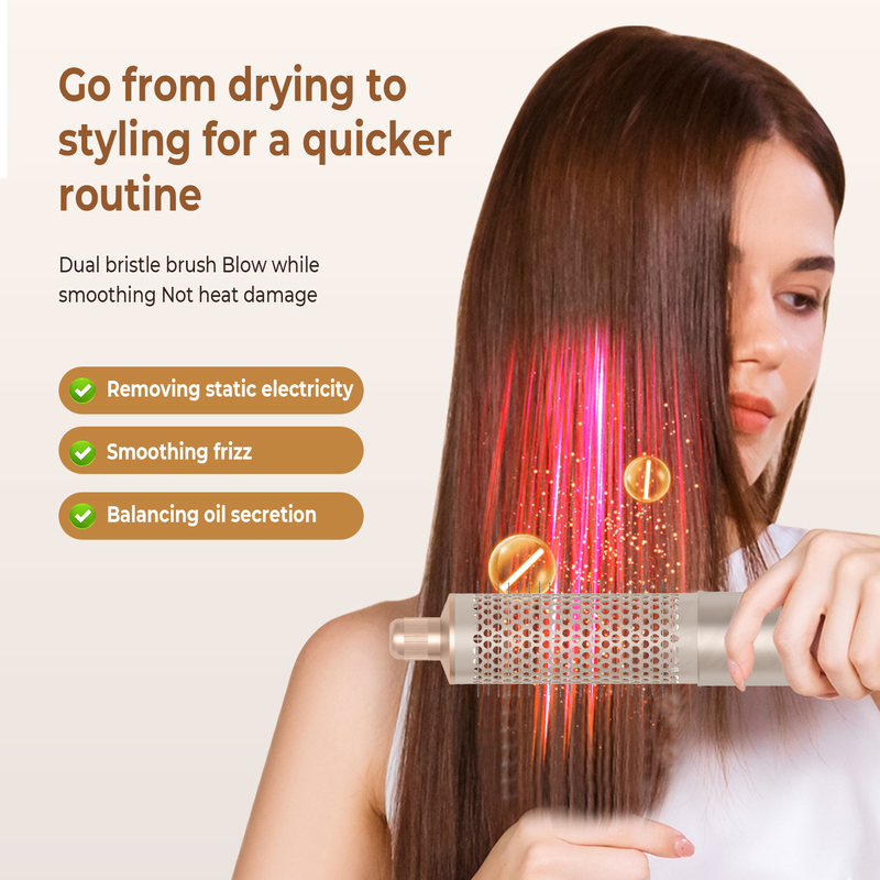 Koud 4 versnelling 8 in 1 haarstyler 110 000 RPM snelheid negatieve ionische haardroger Automatisch krullen ijzer Volumizer rechtmaker