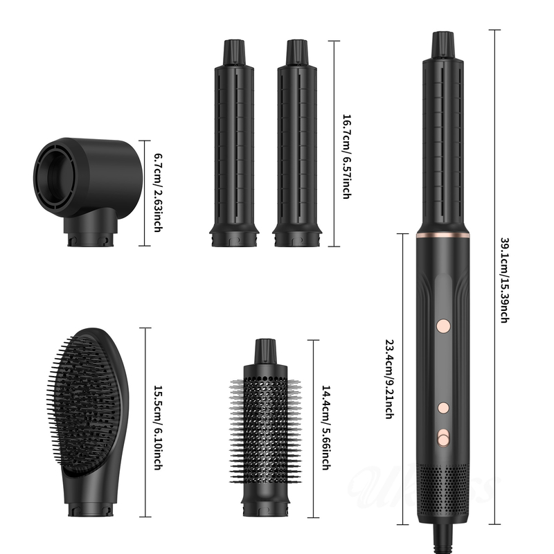 Professionele Warmlucht Styling Haardroger Borstel 5 in 1 Snelheid Negatief Ionisch Snel Drogen Koud 4 Gear Spanning 110V/50HZ 240V/60HZ