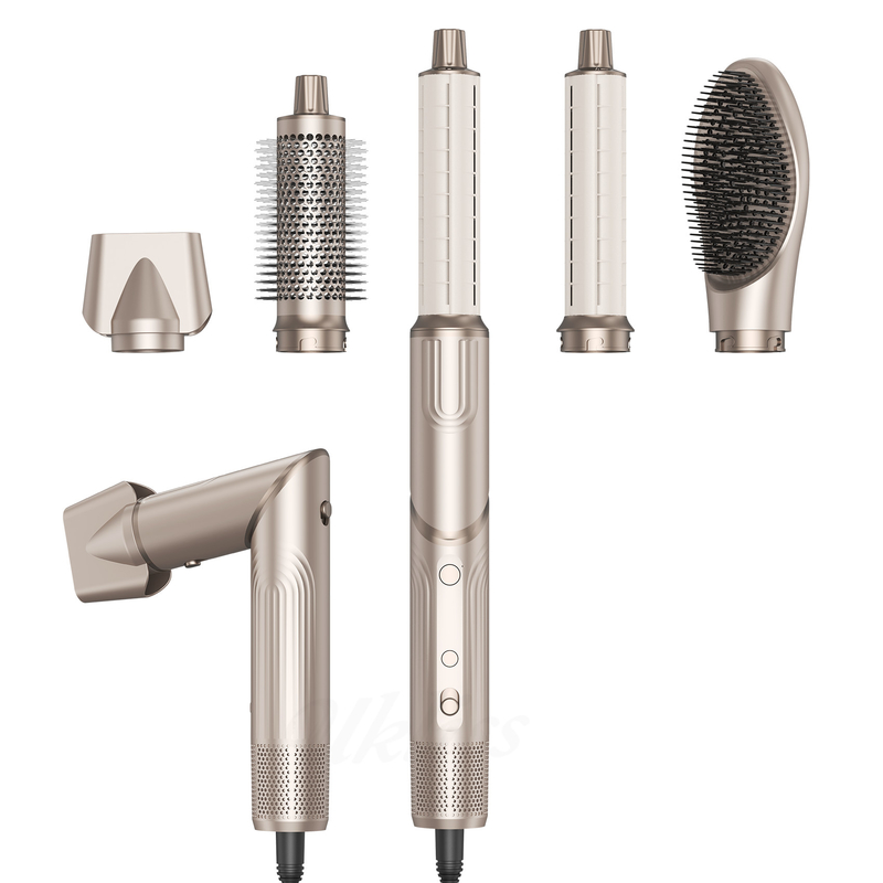 5 in 1 opvouwbare haardroger Windblow High-Speed Turbo Blow Dryer Brush Professional 500 miljoen Negatieve Ionen Haardroger