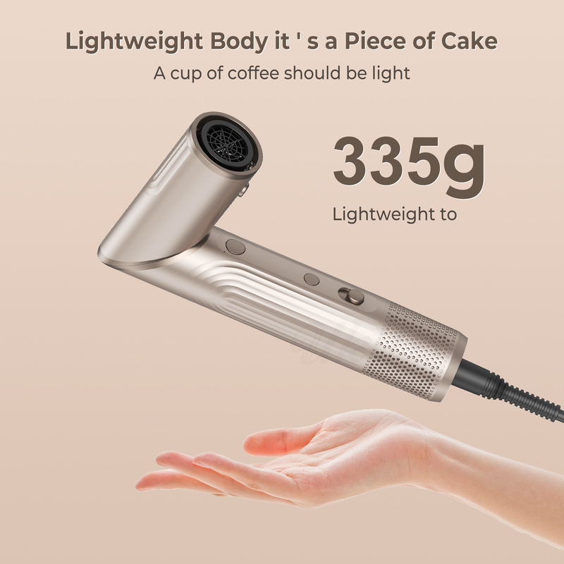 5 in 1 opvouwbare haardroger Windblow High-Speed Turbo Blow Dryer Brush Professional 500 miljoen Negatieve Ionen Haardroger